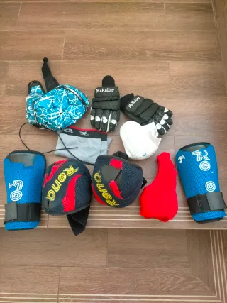 Equipo Patinaje Hielo Patines Casco Rodilleras