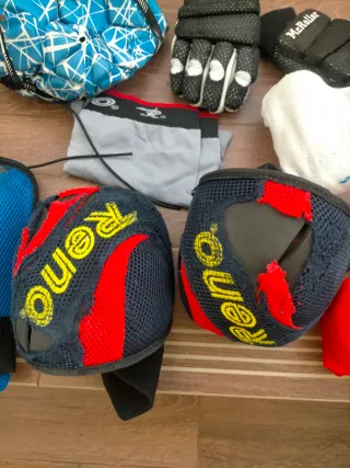 Equipo Patinaje Hielo Patines Casco Rodilleras
