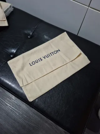Bolsa Louis Vuitton Beige Tela
