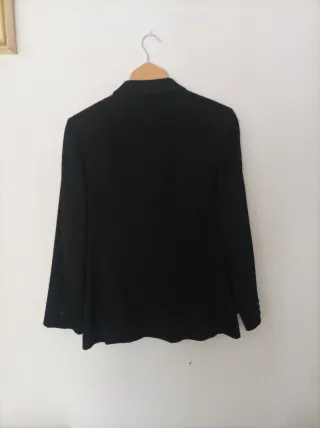 Chaqueta de vestir negra