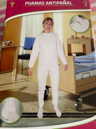 Pijama antipañal blanco