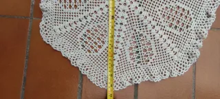 Lote Mantes Ganchillo Beige