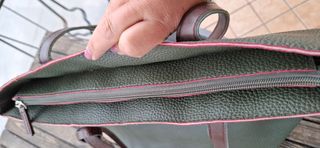 Borsa Love Moschino pelle verde e marrone