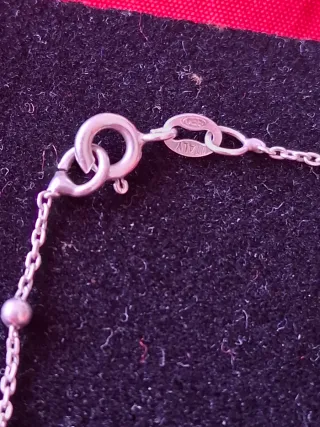Pulsera de plata de ley 925 .