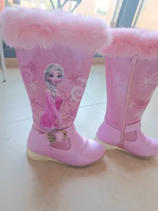 Botas Niña Rosa Elsa Frozen