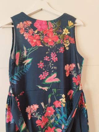 Vestido largo estampado floral