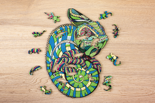 Puzzle in Legno Camaleonte