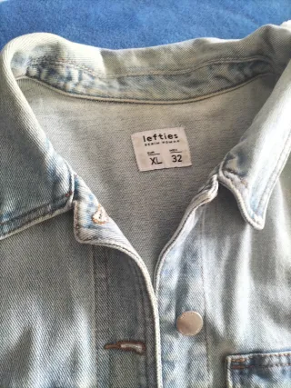 Chaqueta vaquera Lefties XL efecto desteñido