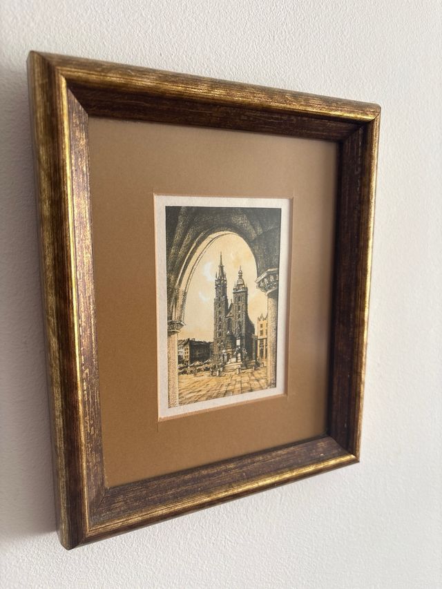 Cuadro Marco Madera y Papel