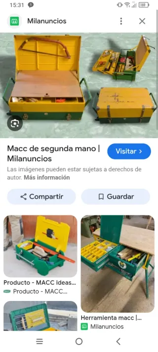 Caja de herramientas vintage