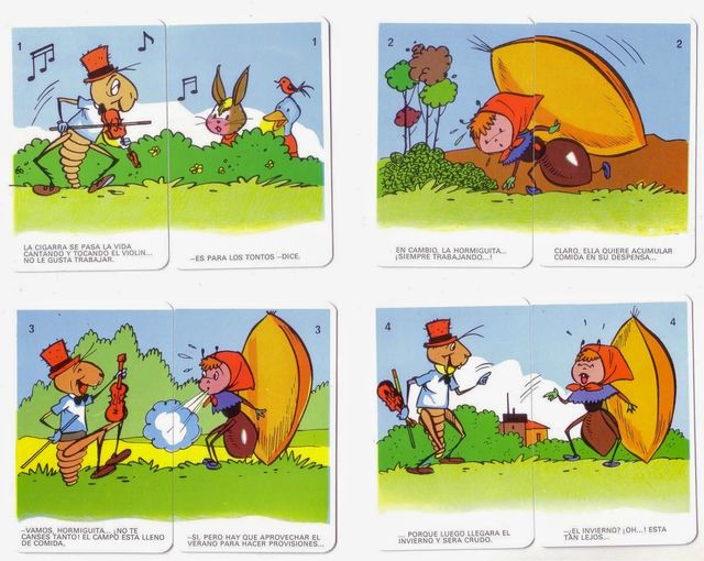 Baraja Naipes Comas La Cigarra y La Hormiga