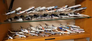 Colección 50 maquetas aviones 1:500