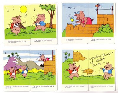 Juego de Cartas Los Tres Cerditos