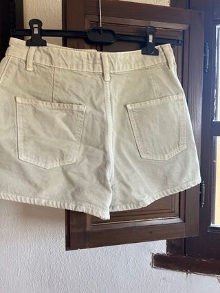 Falda pantalón Zara verdosa-beig como nueva
linda