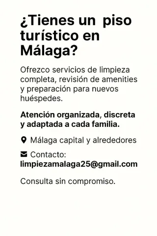 Ofrecemos servicio de limpieza