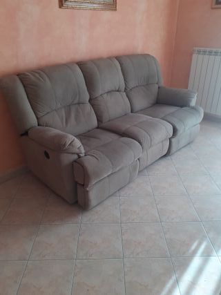 Divano Relax 3 posti reclinabile elettrico