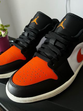 Nike Air Jordan 1 Low Naranja Negro Blanco