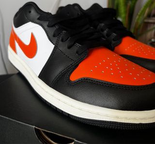 Nike Air Jordan 1 Low Naranja Negro Blanco