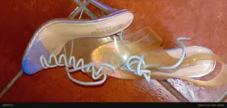 Zapatos transparentes botín cordones talla 36