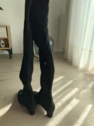 Botas altas negras mujer