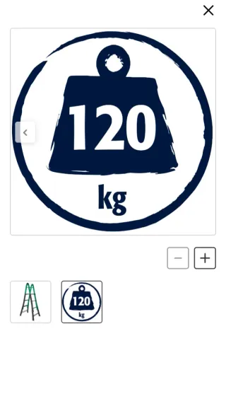 Escalera telescópica 4+4 peldaños