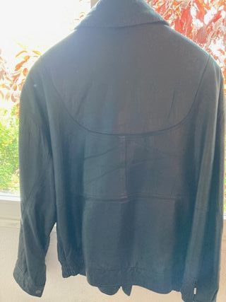 Cazadora Piel Vintage Hombre Negra