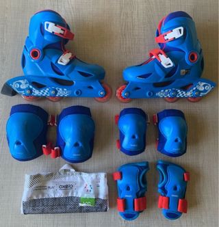 PATINES OXELO PLAY 3 + PROTECCIONES (3x2)