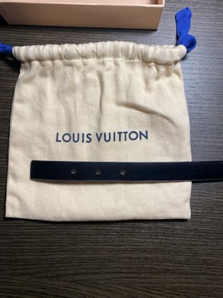 Cintura Louis Vuitton sottile nera