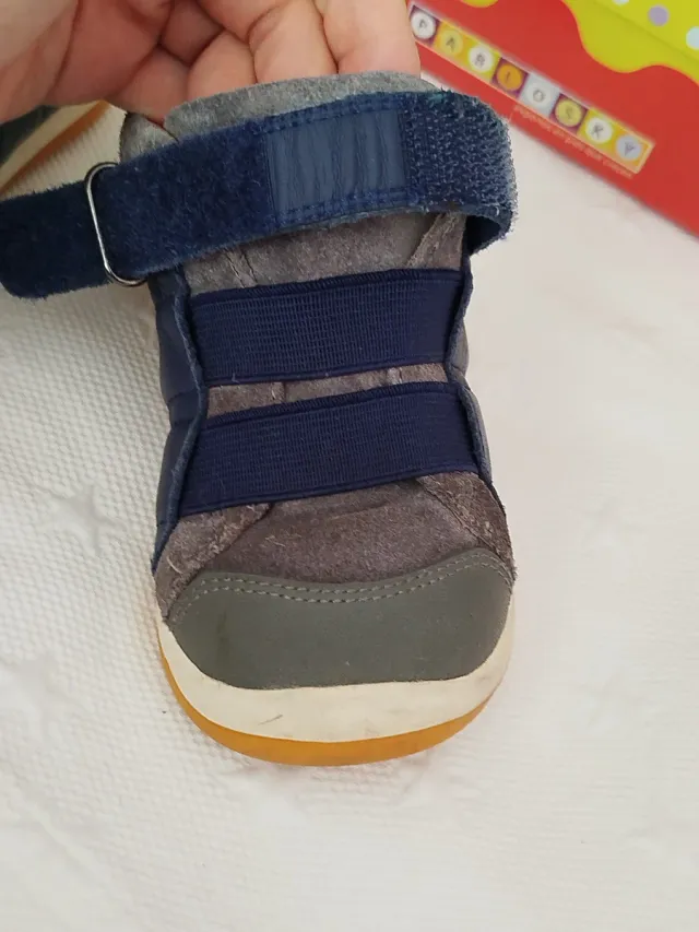 Zapatillas invierno Garvalín Talla 24 azul y gris