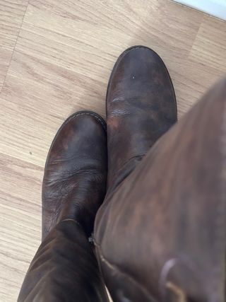 Botas Musse & Cloud Cuero Marrón Caña Alta. 