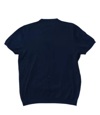 Camiseta Zara Manga Corta Jersey Azul Talla L