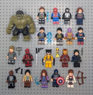 Superhéroes . Personajes Hulk y Marvel .
