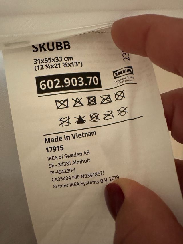 6 Contenitori Ikea SKUBB bianchi