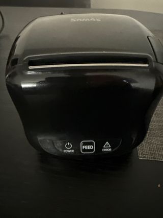 Impresora Tickets SAM4S Negra + 9 rollos termicos