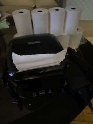 Impresora Tickets SAM4S Negra + 9 rollos termicos
