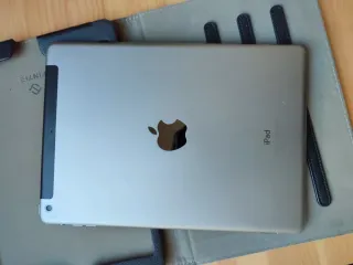 Apple iPad Air 2 Plata, batería tocada, con funda 