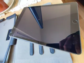 Apple iPad Air 2 Plata, batería tocada, con funda 