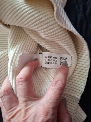 Jersey Zara beige chico