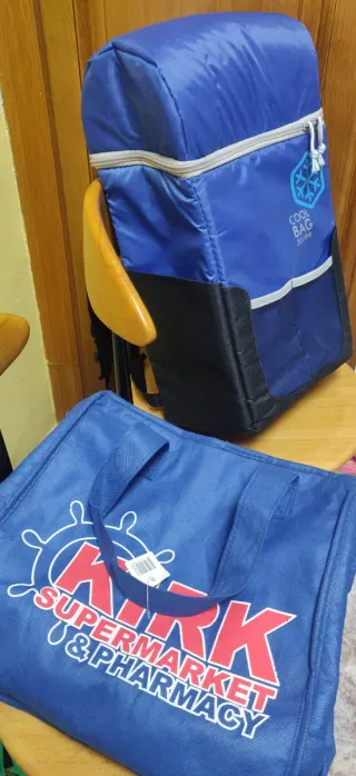 Bolsa nevera azul .20 L