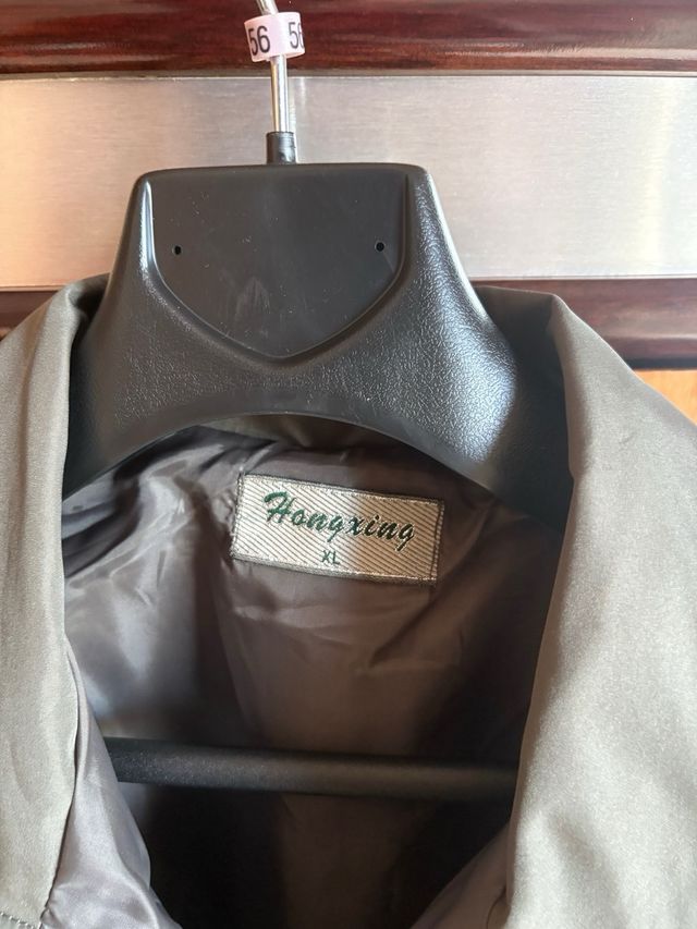 Giubbotto uomo impermeabile grigio-verde XL