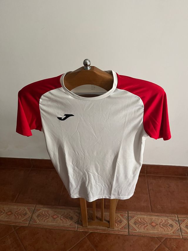 Camiseta Joma Blanca y Roja