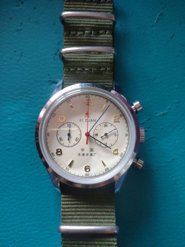 Orologio Seagull 1963 Cronografo Verde