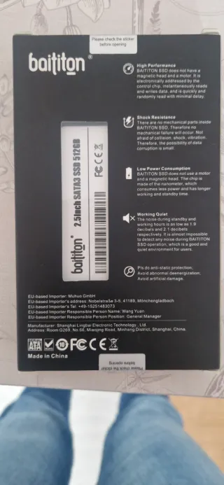 SSD Baititon 512GB 2.5 Nuevo