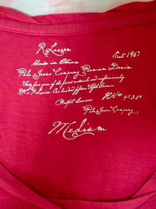 Polo Ralph Lauren Camiseta Roja Talla M