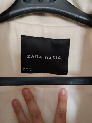 Abrigo paño blanco