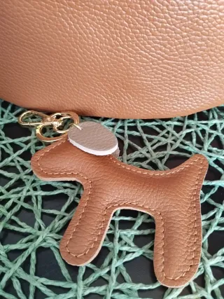 Bolso Riñonera Piel Camel The Genuine leather 