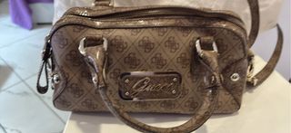 Borsa Guess marrone e oro