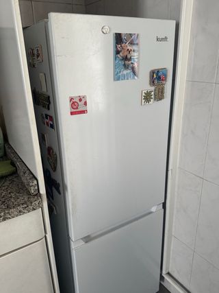 Nevera familiar dos compartimentos