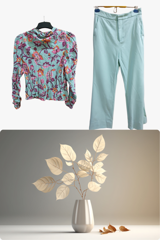 Conjunto Blusa y Pantalón Zara Talla S