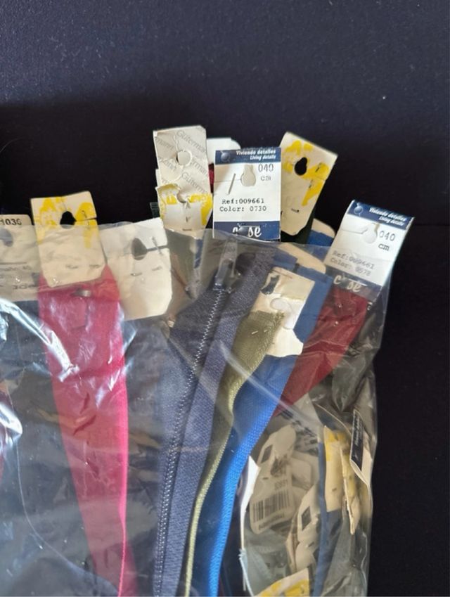 Lote 40 Cremalleras Abiertas 40-45 cm